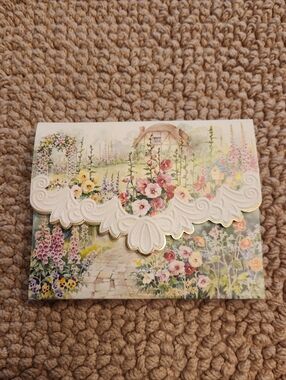 Vintage Carol Wilson’s Meadow/Garden Blank Embossed Notecards & Envelopes (10)